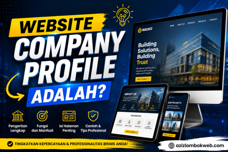 Website company profile adalah pengertian dan manfaat untuk bisnis